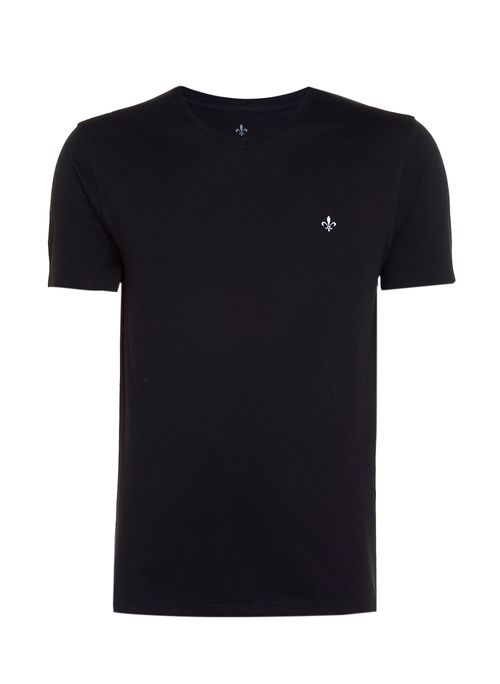 Camiseta Dudalina Algodão Gola V Básica Masculina