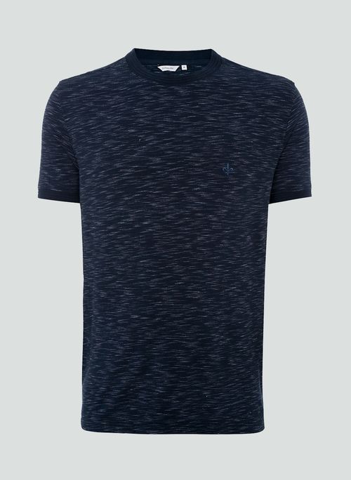 Camiseta Malha Rajada Dudalina Masculina