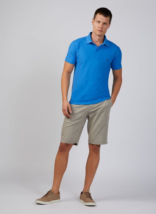 Polo Pima Piquet Dudalina Essentials Masculina