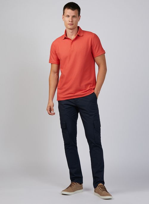 Polo Pima Piquet Dudalina Essentials Masculina