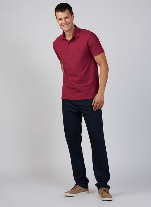 Polo Pima Piquet Dudalina Essentials Masculina