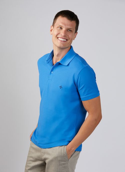 Polo Pima Piquet Dudalina Essentials Masculina