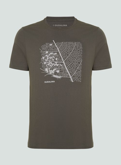 Camiseta Malha Leaf Map Dudalina Masculina