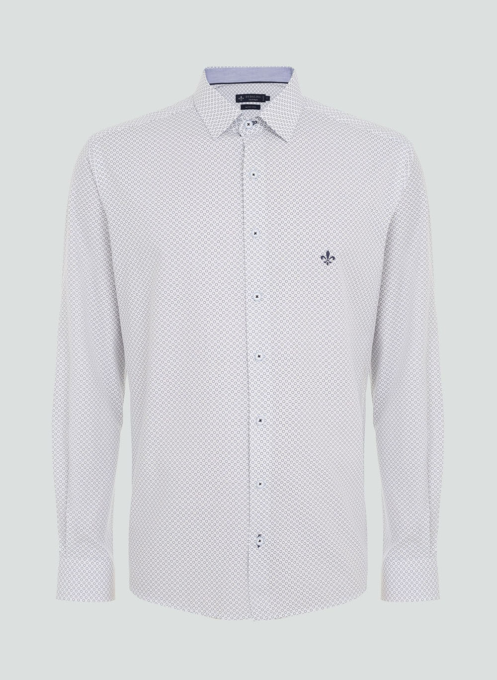 Camisa Slim Mini Print Dudalina Masculina - Dudalina