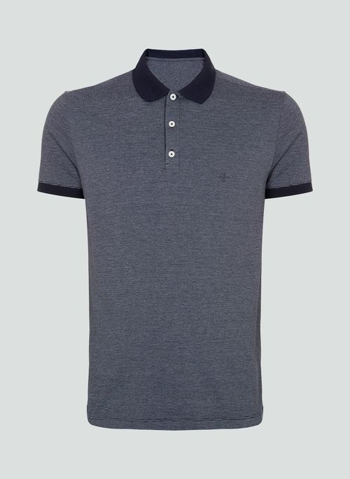 Polo Malha Micro Stripes Dudalina Masculina