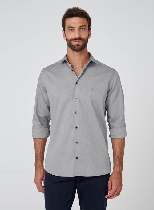 Camisa Comfort Melange Dudalina Masculina