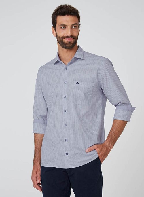 Camisa Comfort Listrada Dudalina Masculina