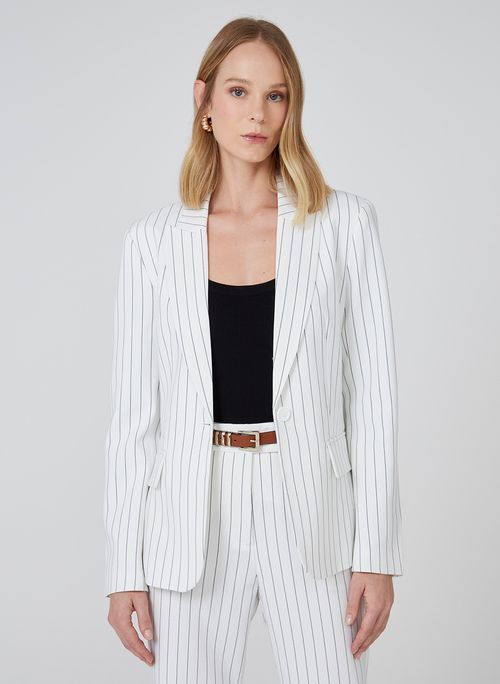 Blazer Risca De Giz Dudalina Feminino