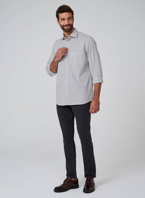 Camisa Comfort listrada Dudalina Masculina