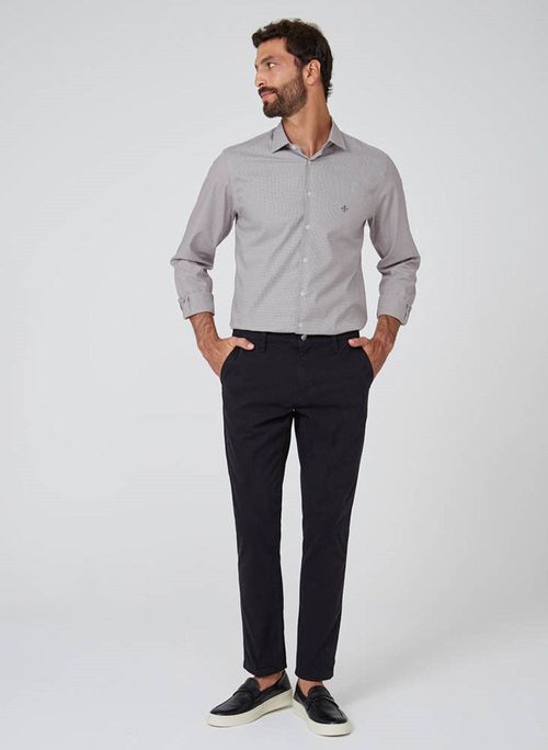 Camisa Slim Wrinkle Free Dudalina Masculina