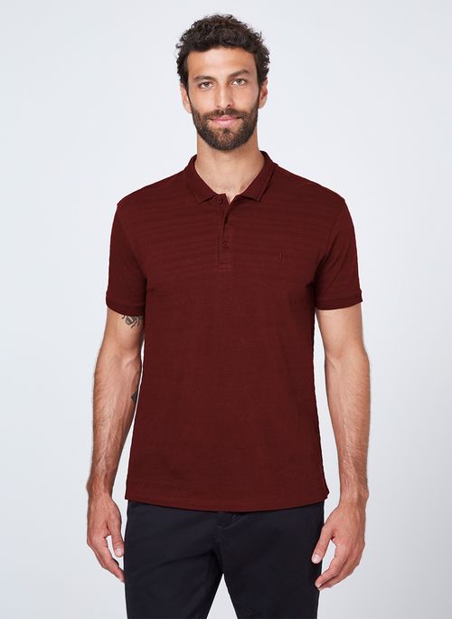 Polo Listras Relevo Masculina Dudalina