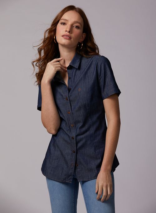 Camisa Dudalina Mc Jeans Essentials Feminina