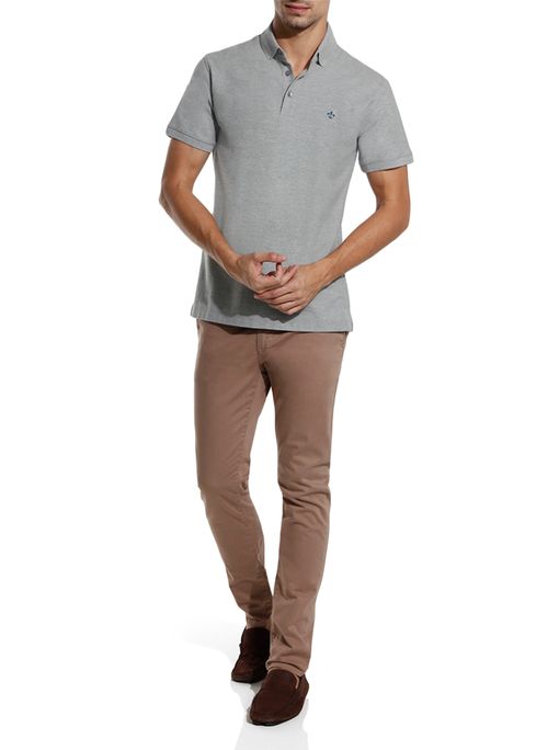 Polo Pima Piquet Dudalina Essentials Masculina