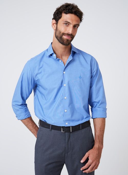 Camisa Wrinkle Free Dudalina Masculina