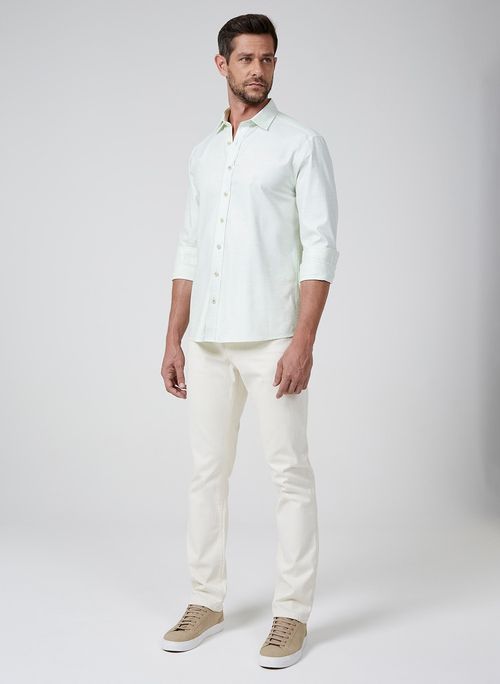 Camisa Slim Space Dye Dudalina Masculina