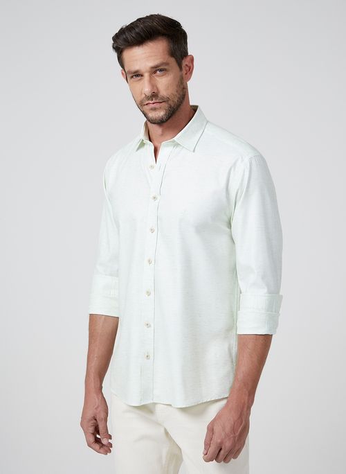 Camisa Slim Space Dye Dudalina Masculina