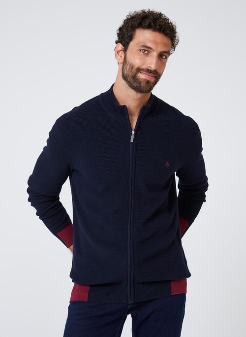 Jaqueta Tricot Microtextura Dudalina Masculina