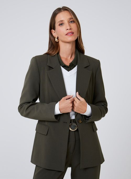 Blazer Com Bolsos Dudalina Feminino