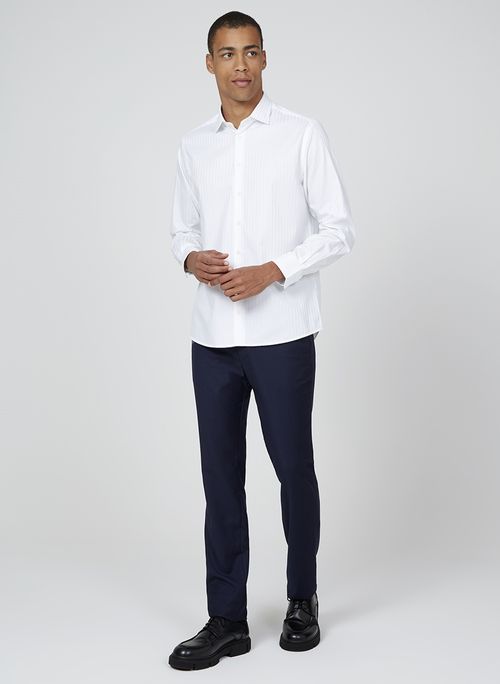 Camisa Slim Maquinetada Dudalina Masculina