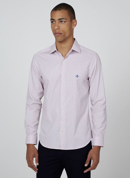 Camisa Manga Longa Milano Maquinetada Dudalina Masculina