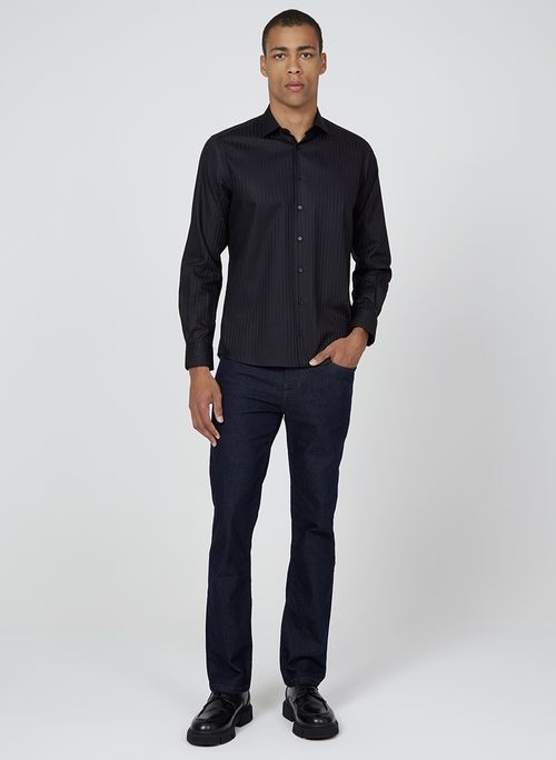 Camisa Slim Maquinetada Dudalina Masculina