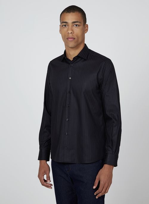 Camisa Slim Maquinetada Dudalina Masculina