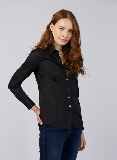 Camisa Dudalina Tricoline Strech Feminina