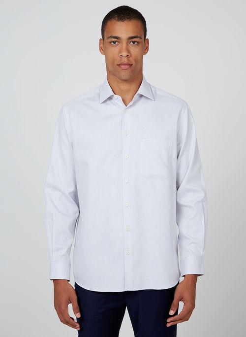 Camisa Comfort Maquinetada Dudalina Masculina