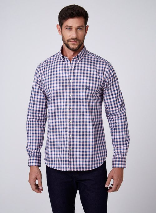 Camisa Slim Vichy Space Dudalina Masculina