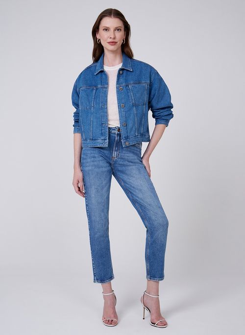 Jaqueta Jeans Lisa Dudalina Feminina