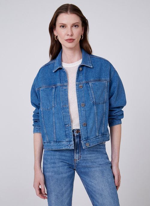 Jaqueta Jeans Lisa Dudalina Feminina