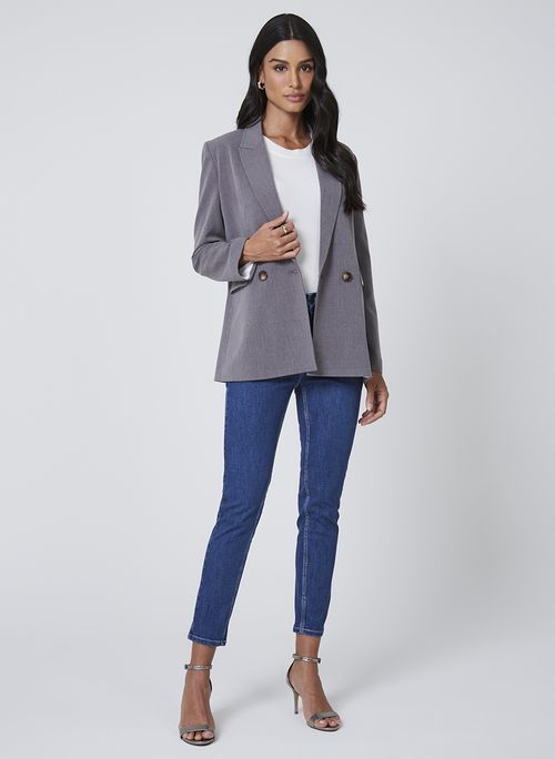 Blazer Botão Duplo Dudalina Feminino