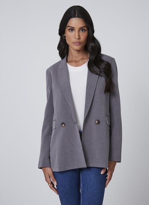 Blazer Botão Duplo Dudalina Feminino