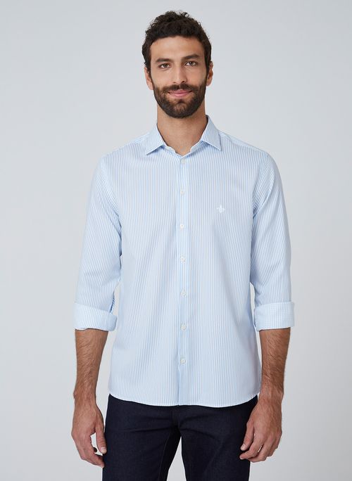 Camisa Slim Wrinkle Free Dudalina Masculina