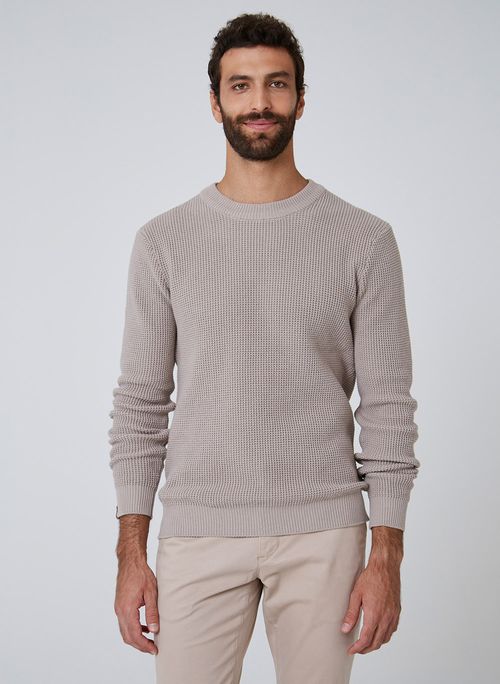 Suéter Tricot Textura Vintage Dudalina Masculino