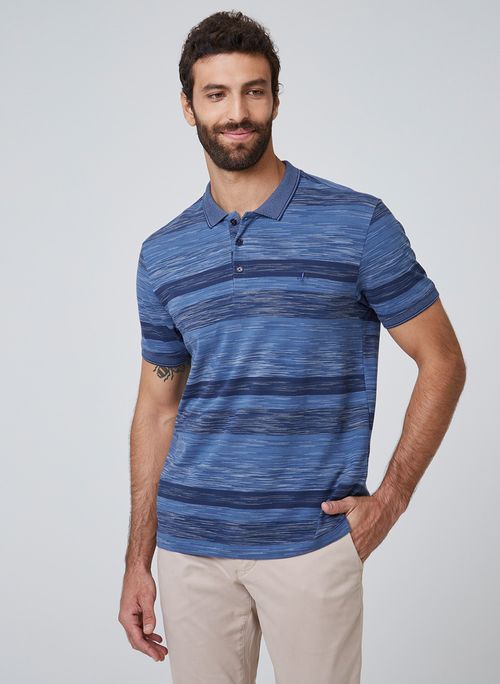 Polo Piquet Space Dye Dudalina Masculina