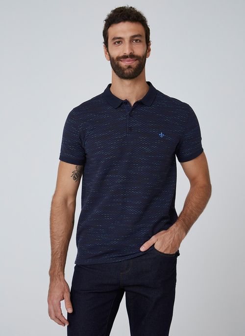 Polo Jacquard Trilobal Dudalina Masculina