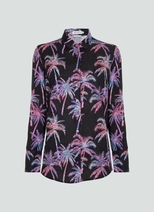 Camisa Relaxed Estampa Floral Dudalina Feminina