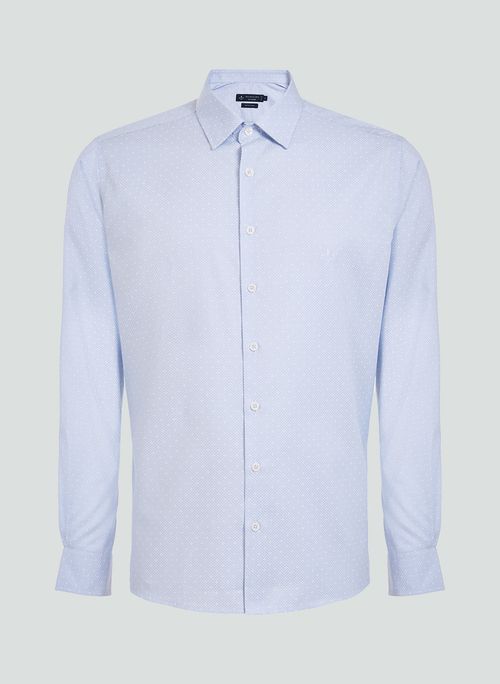 Camisa Slim Estampada Dudalina Masculina