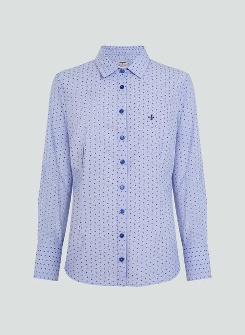 Camisa Slim Estampada Dudalina Feminina