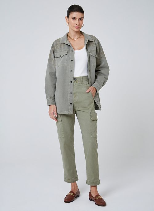 Calça Cargo Stonada Dudalina Feminina