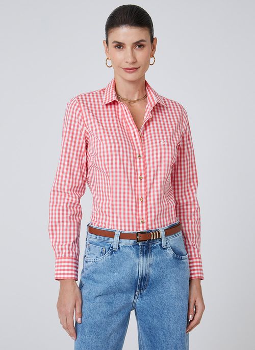 Camisa Slim Xadrez Dudalina Feminina