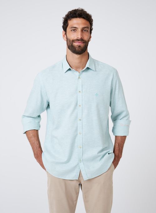 Camisa Comfort Slub Eco Dudalina Masculina