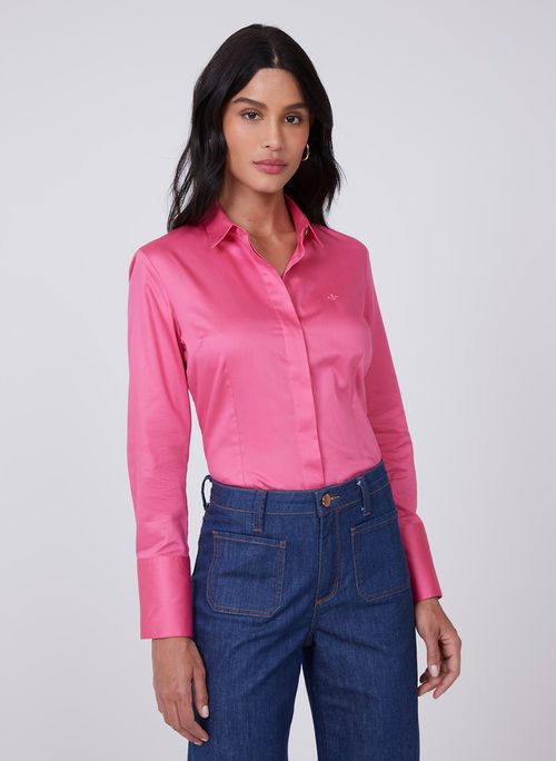 Camisa Slim Fit Cristal Dudalina Feminina