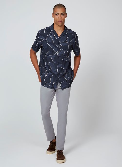 Camisa Resort Estampada Dudalina Masculina