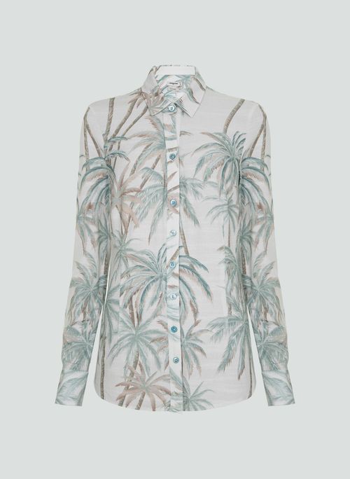 Camisa Slim Estampada Dudalina Feminina