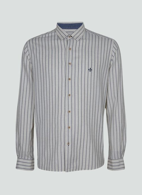 Camisa Slim Fit Listrada Dudalina Masculina