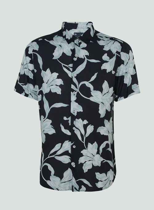 Camisa Slim Estampada Dudalina Masculina