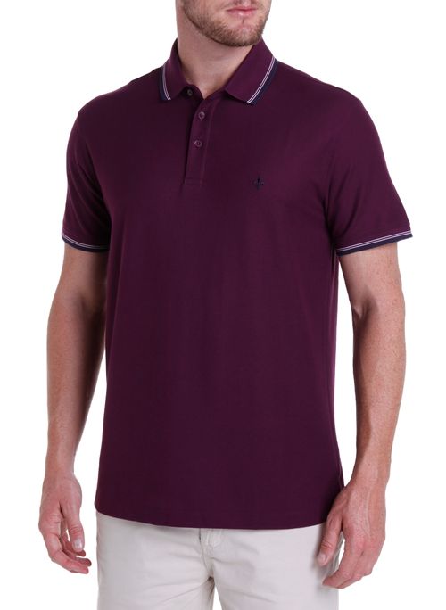 Polo Masculina Friso Pima Essentials Logo Masculina