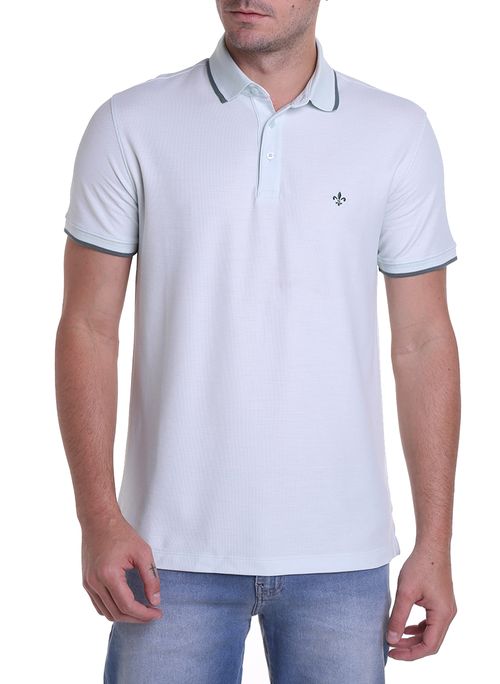 Polo Masculina Friso Pima Essentials Logo Masculina